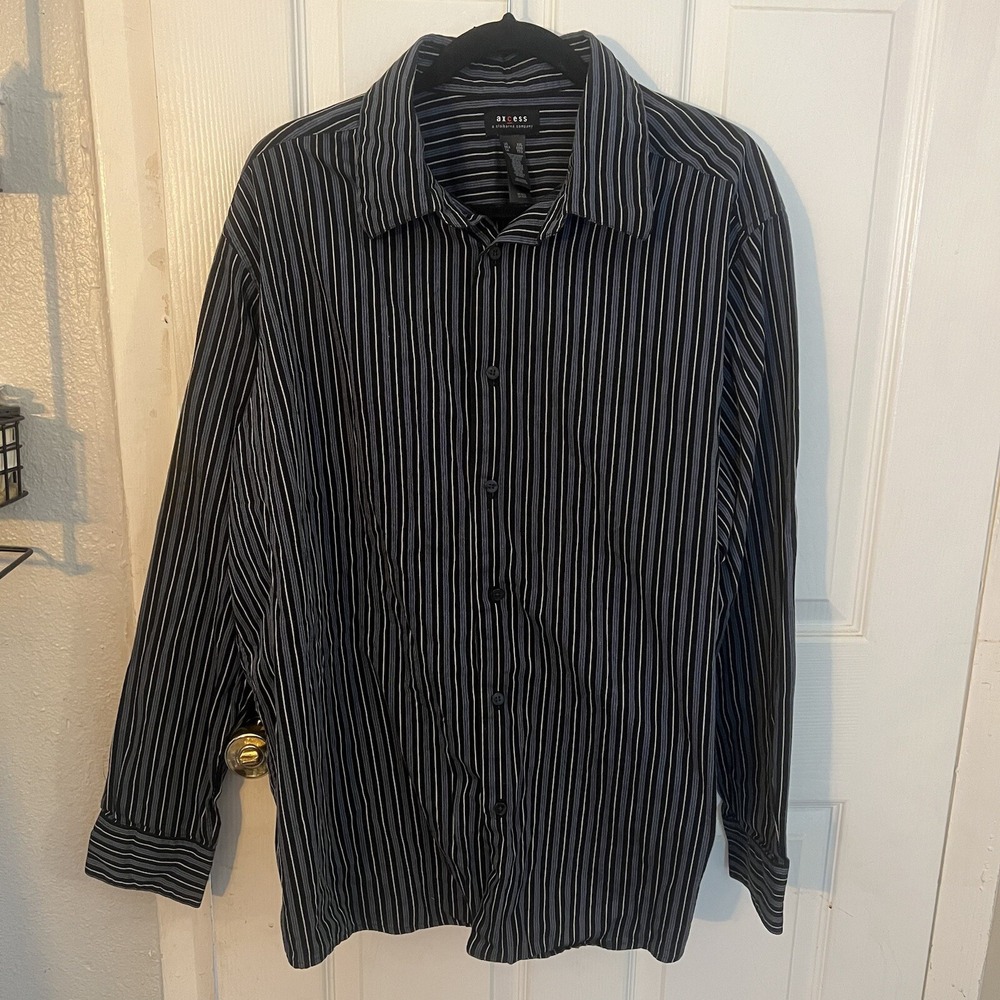 Axcess‎ Claiborne Company Men's XXL Button Up Dress Shirt